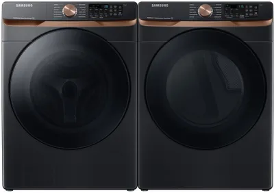Samsung Brushed Black Front Load Laundry Pair