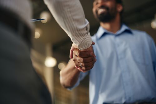 Shaking Hands for Completed Deal