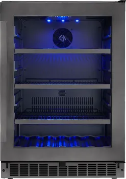 Front view of the Silhouette Prague SSBC056D3B-S beverage center