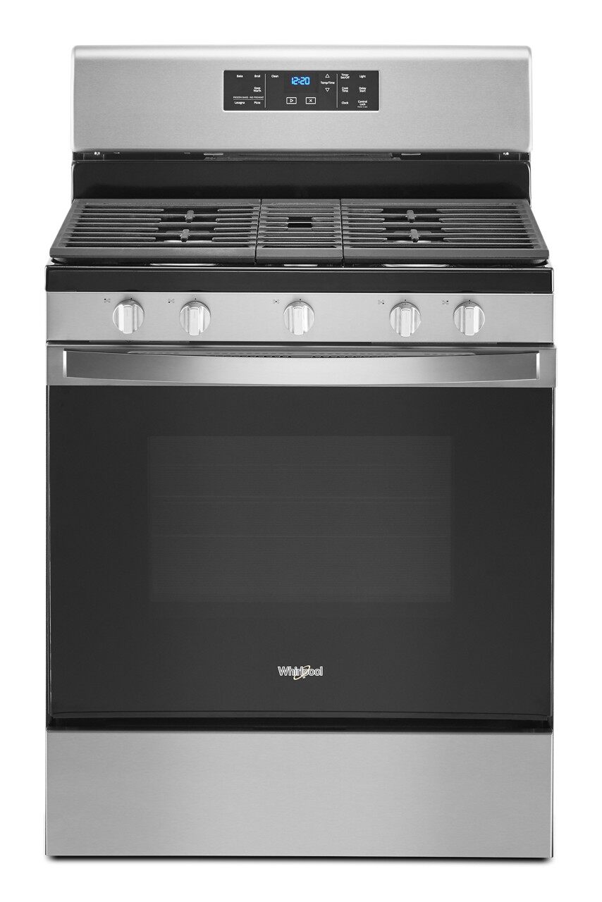 gas range with large oven window
