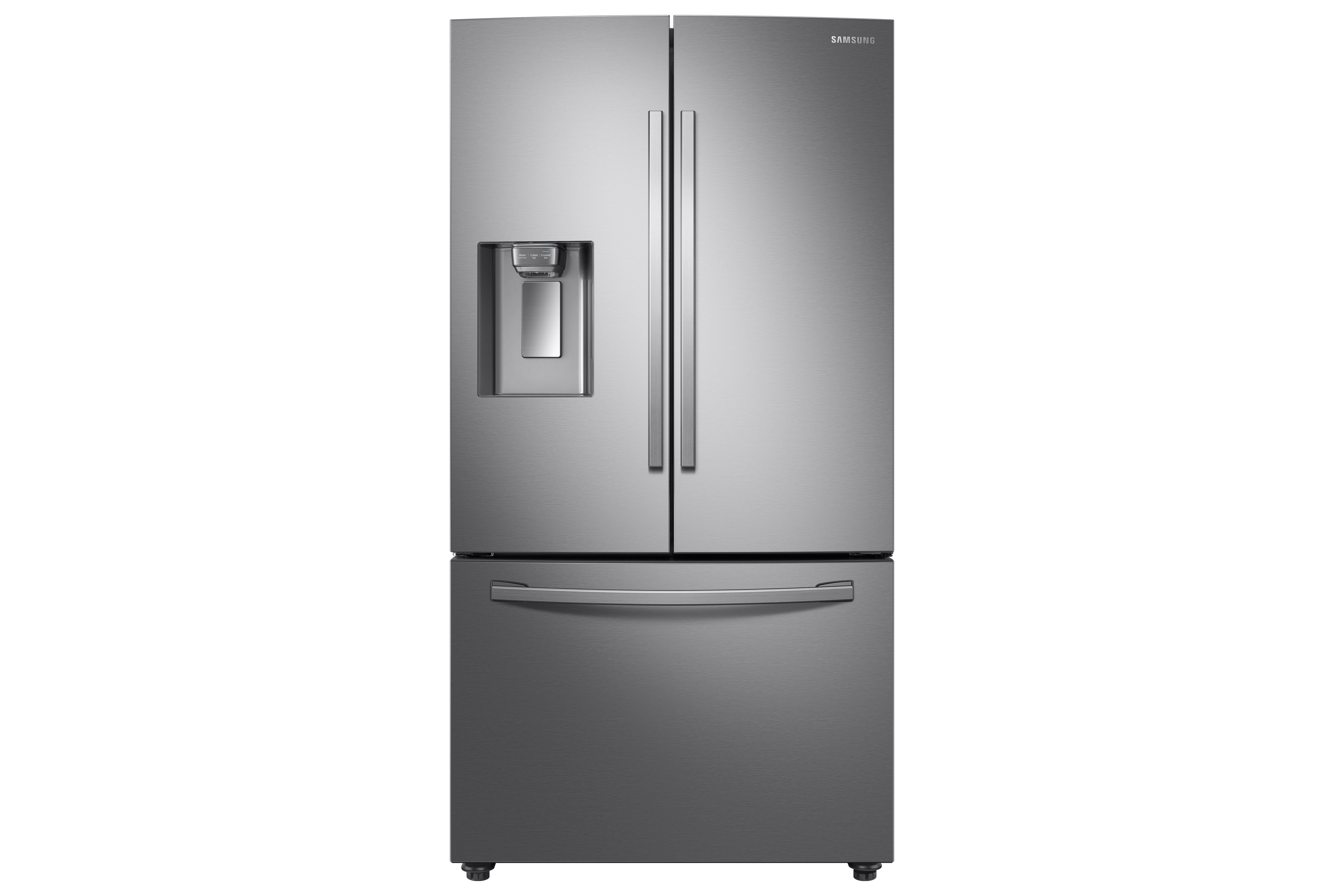 french door refrigerator with bottom freezer and left door water dispenser 