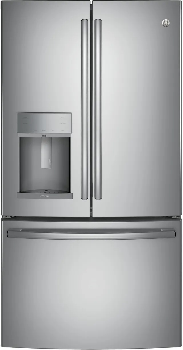 stainless steel french door refrigerator with water dispenser and bottom freezer