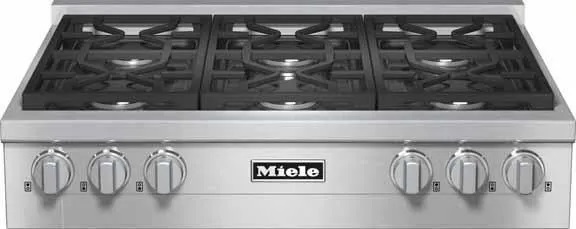gas rangetop with continuous grate