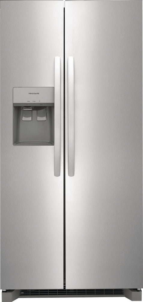 stainless steel side by side refrigerator