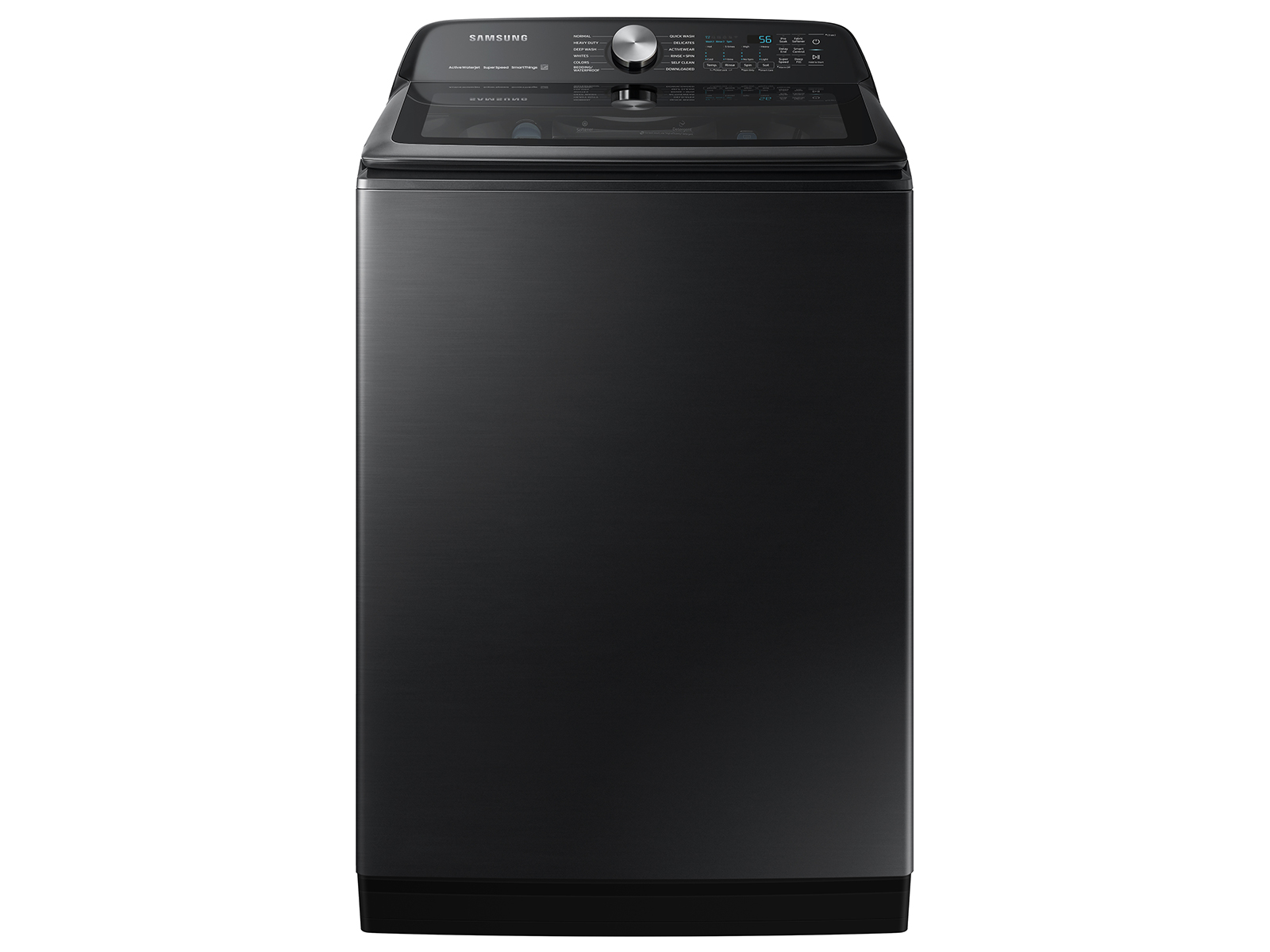 black Samsung top washer