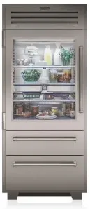 Front view of the Sub-Zero PRO3650A_RH refrigerator