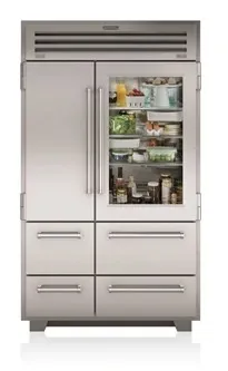 Front view of the Sub-Zero PRO4850A refrigerator 