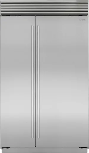 SubZero Classic Series Stainless Steel Build In Side By Side Refrigerator