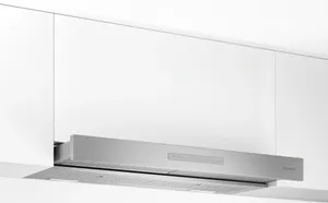 Front view of the Thermador Masterpiece HMDW36WS under cabinet range hood