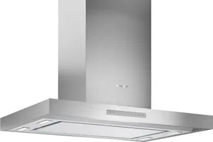 Front view of the Thermador Masterpiece HMIB42WS range hood 