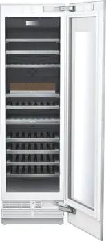 Front view of the Thermador T24IW905SP wine fridge