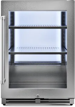 Front view of the Thor Kitchen TBR24U beverage center 