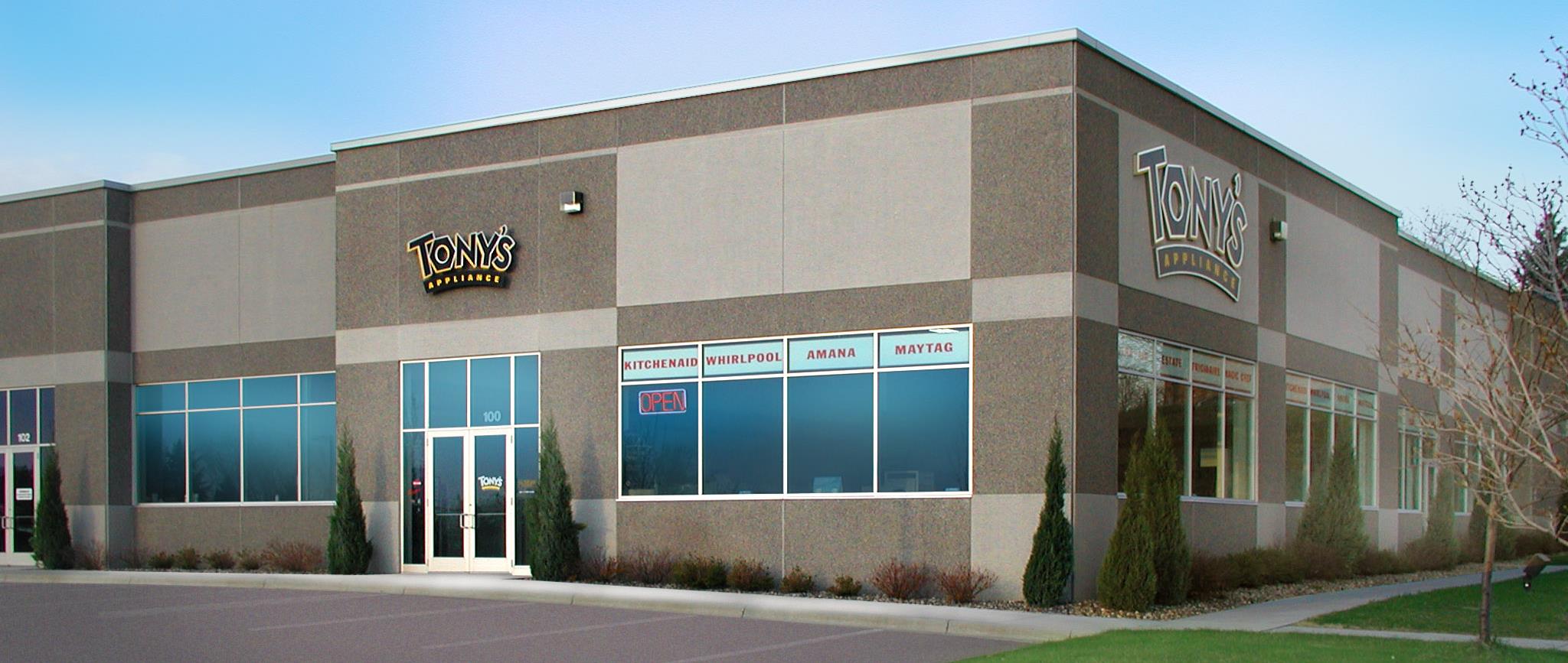 Storefront of Tony's Appliance Store Tony’s Appliance Storefront