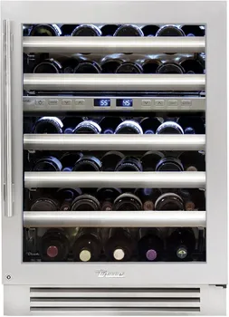 Front view of the True TWC-24DZ-R-SG-C wine cooler 