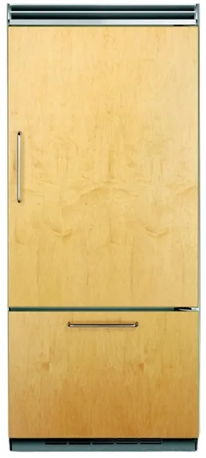 Front view of the Viking 5 Series FDBB5364L bottom freezer refrigerator
