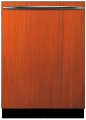 Front view of the Viking FDWU524 panel ready dishwasher