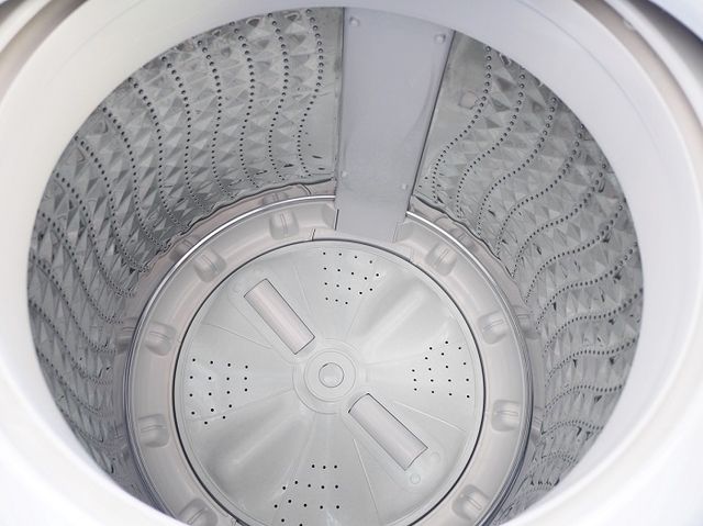 Close view of a washer impeller