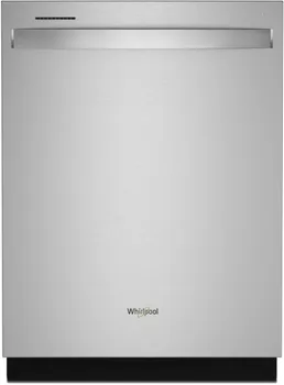 Front view of the Whirlpool WDT740SALZ dishwasher 