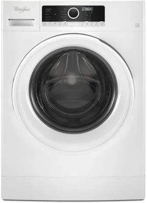 Front view of the Whirlpool WFW3090JW compact washer