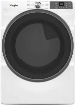 Front view of the Whirlpool WGD5720RW gas dryer