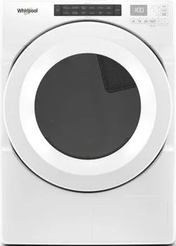 Front view of the Whirlpool WHD560CHW dryer 