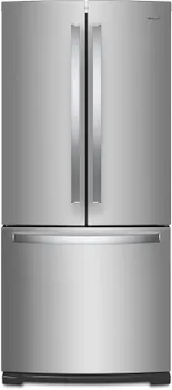 Front view of the Whirlpool WRF560SMHZ refrigerator