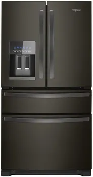 Front view of the Whirlpool WRX735SDHV French door refrigerator