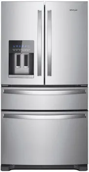 Front view of the Whirlpool WRX735SDHZ refrigerator 