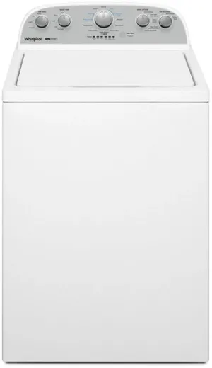 Front view of the Whirlpool WTW4957PW top load washer