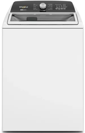 Credit: Whirlpool Front view of the Whirlpool WTW5057LW top load washer
