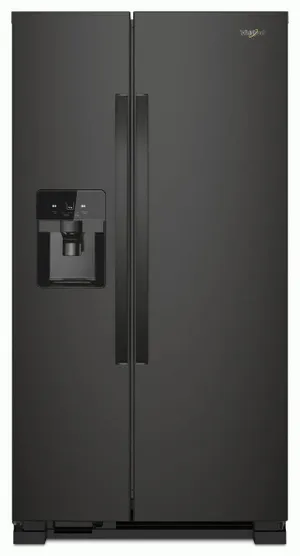 Whirlpool Black Side by Side refrigerator