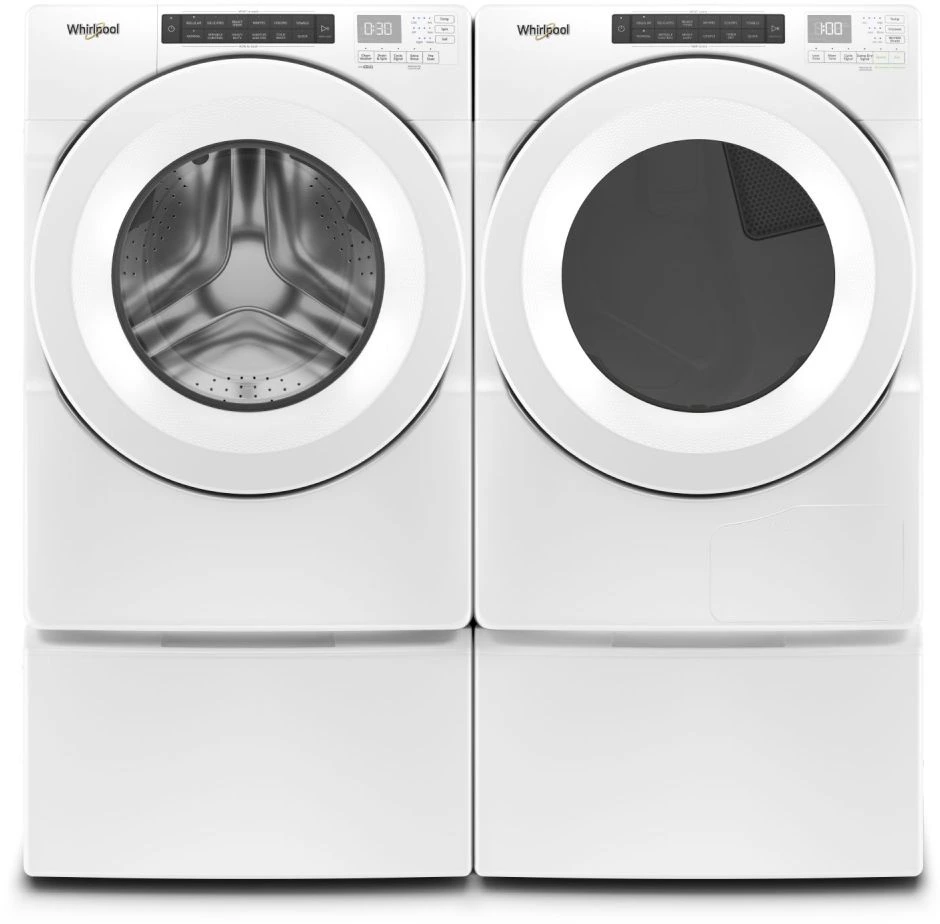 Whirlpool White Front Load Laundry Pair