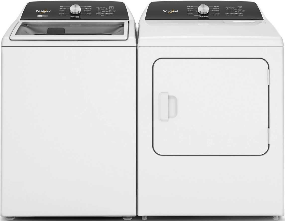 Whirlpool White Top Load Washer Laundry Pair