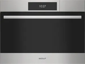 Front view of the Wolf E Series Transitional CSO2450TE_S_T oven 
