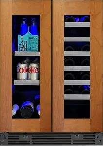 Front view of the XO XOU24BWDDGO beverage center