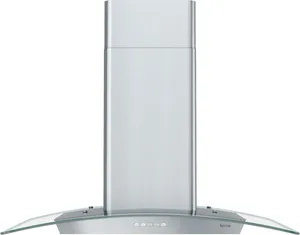 Front view of the Zephyr Brisas BML BML-E30CG range hood