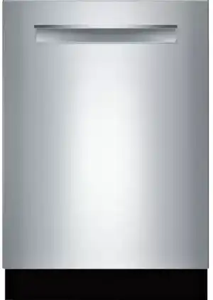 Bosch Front view of the Bosch 800 Series SHP878ZP5N dishwasher