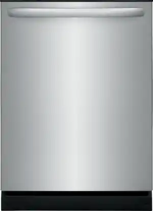 Frigidaire Front view of the Frigidaire FFID2426TS dishwasher