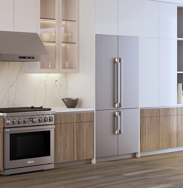 A kitchen featuring several Dacor appliances 