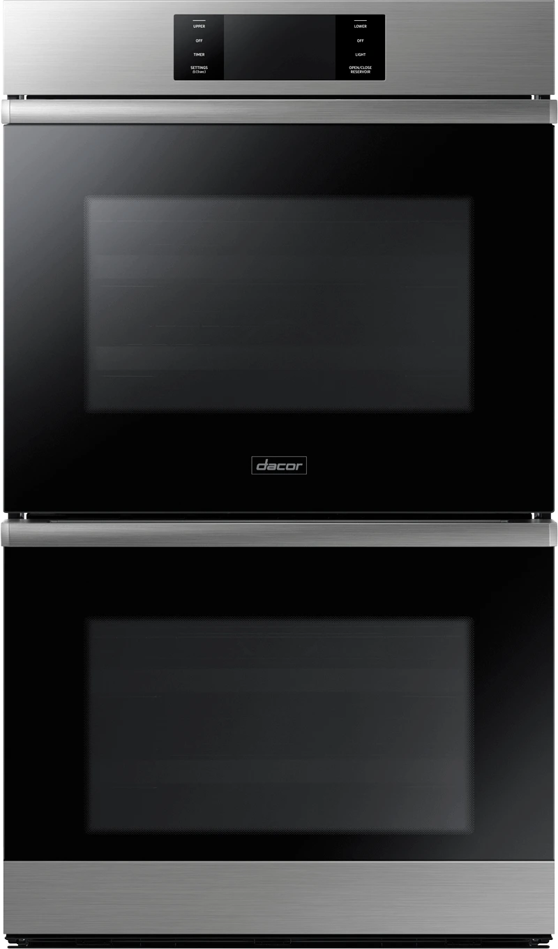 Front view of Dacor DOB30M977DS 30” double wall oven 