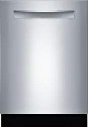 Front view of the Bosch 800 Series SHPM78Z55N dishwasher 