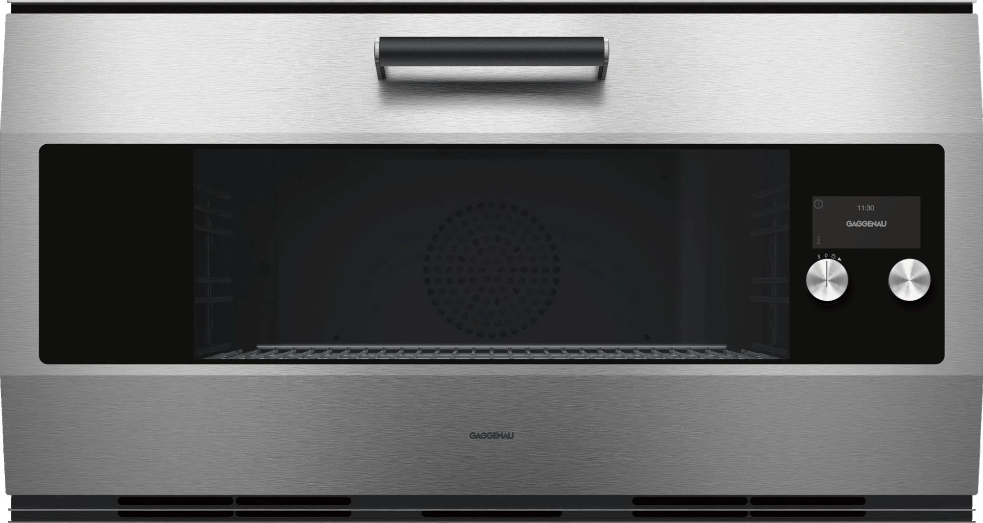 Front view of Gaggenau EB333611 electric single wall oven 