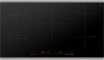 Overhead view of the Bosch NIT8660SUC 36” induction cooktop 