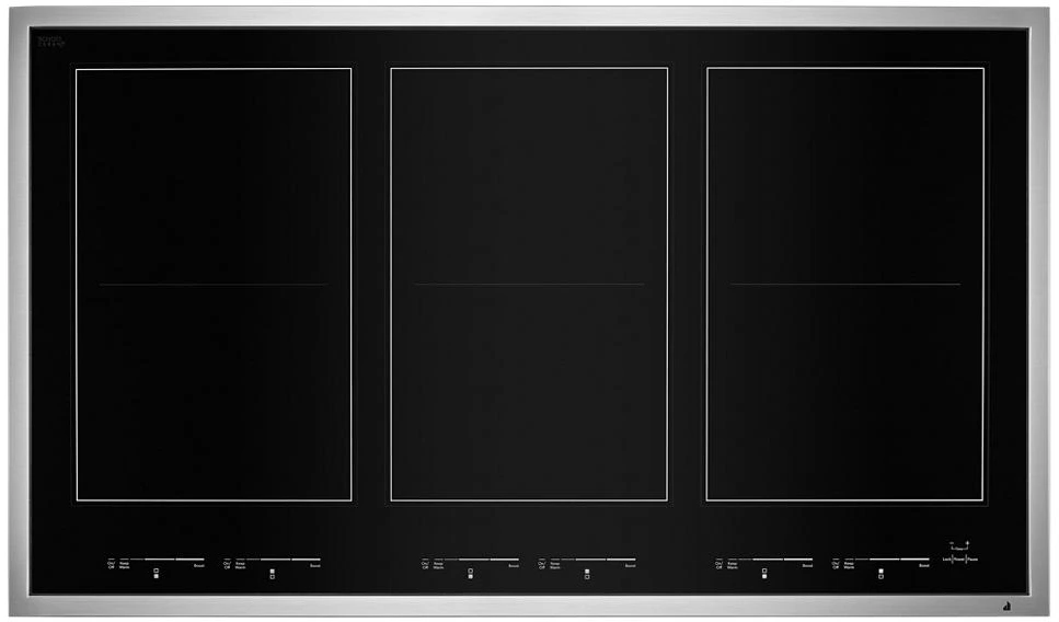 Overhead view of the JennAir JIC4736HS 36” induction cooktop 