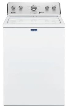 Front view of Maytag MVWC465HW top load washer 