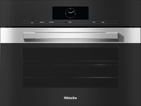 Front view of Miele DGC 7845 CTS 24” electric steam oven 