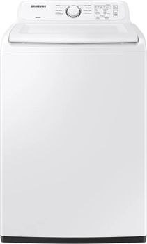 Front view of Samsung WA40A3005AW top load washer 