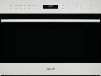 Front view of Wolf SPO24TE/S/TH Transitional Series 24-inch speed oven 