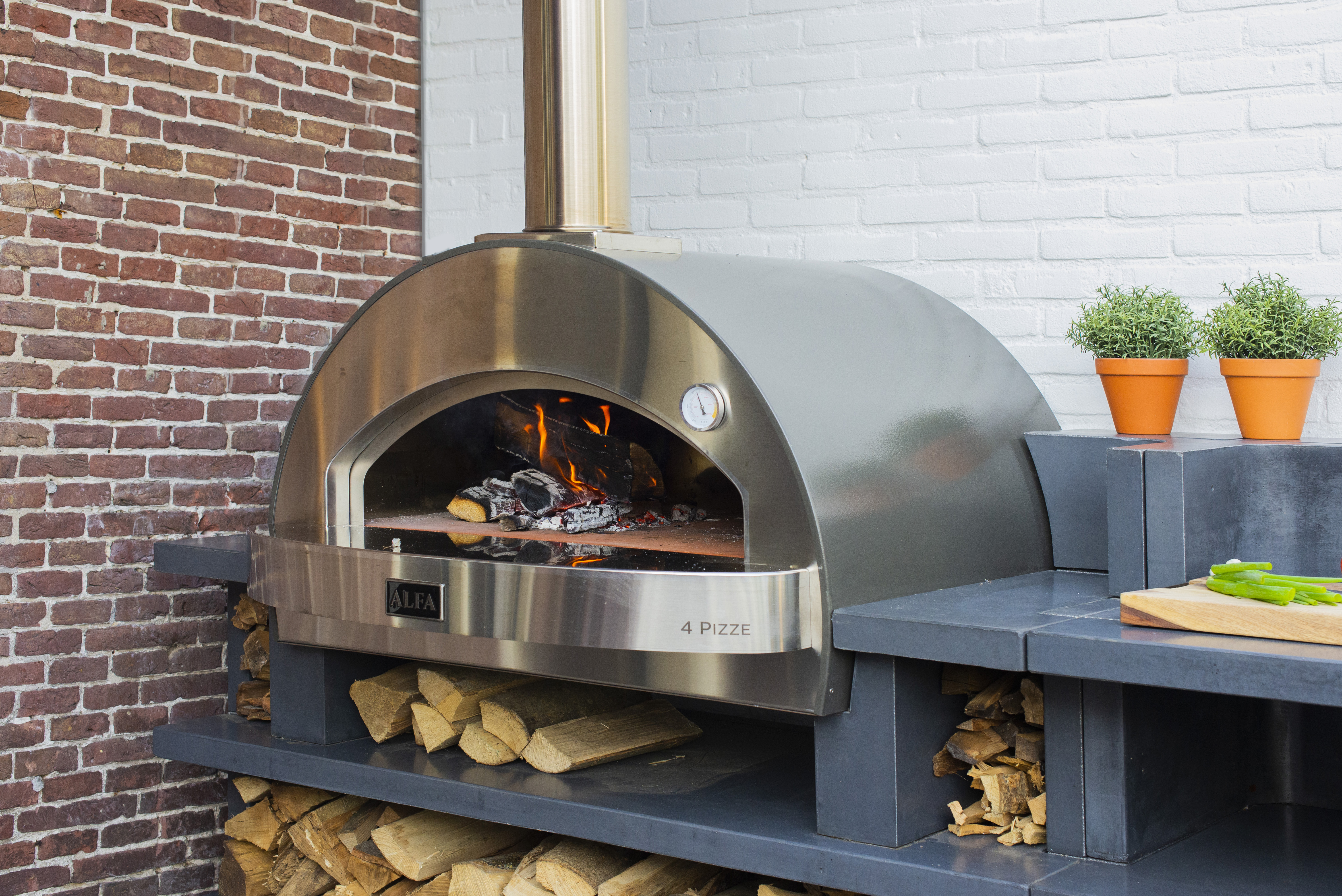 Alfa pizza oven with wood burning