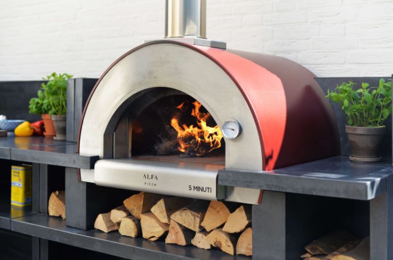 Alfa allegro oven in red